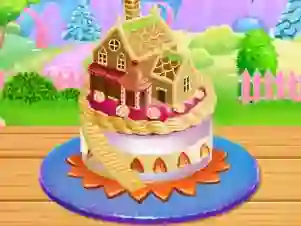 Spil Doll House Cake Cooking online