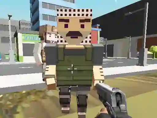 Spil Block Pixel Cop: Gun Craft In Robbers World online