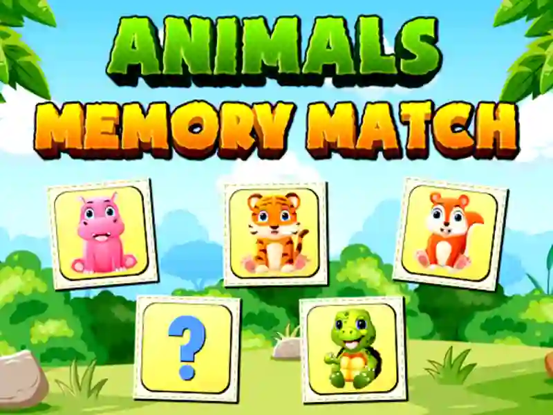 Spil Animals Memory Match online