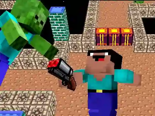 Spil Space Adventure: Noobiks Battle vs Zombies online