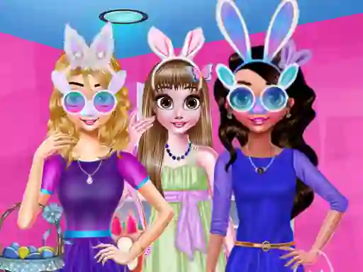 Spil Funny Easter Girls online