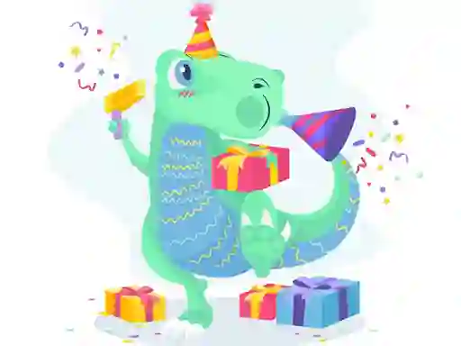 Spil Dino Party Jigsaw online