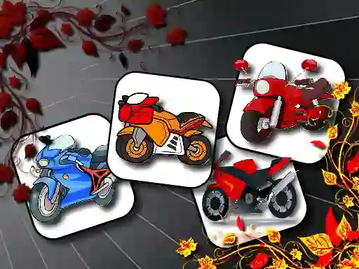 Spil Cartoon Motorbikes Memory online