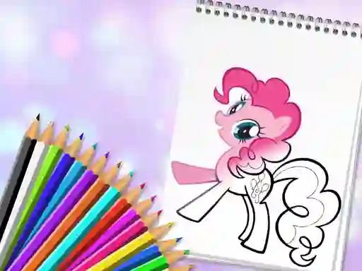 Spil Cute Pony Coloring Book online