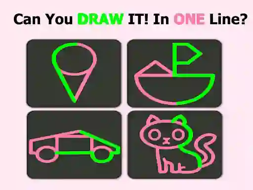 Spil Brain Test: One Line Draw Puzzle online