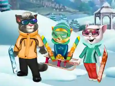 Spil Cats Winter Fun online