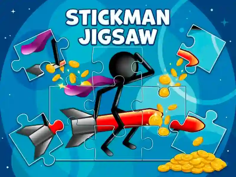 Spil Stickman Jigsaw online