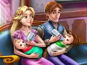 Spil Rapunzel Twins Family Day online