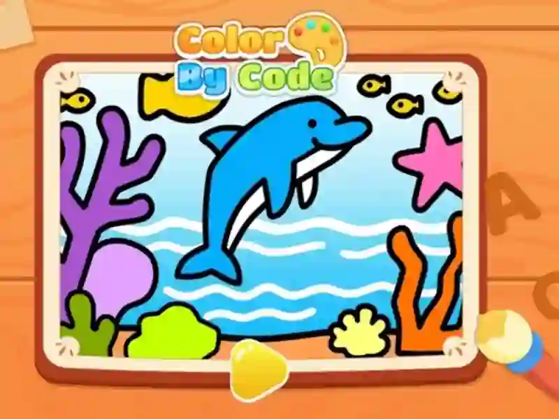 Spil Color By Code: Dolphin online