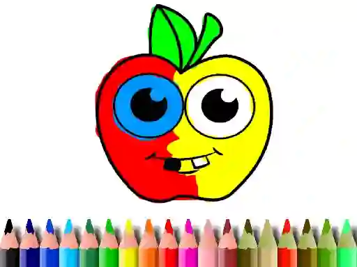 Spil Back To School: Apple Coloring Book online