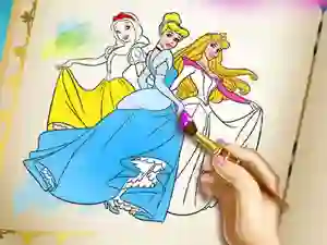 Spil Princesses Coloring Book online