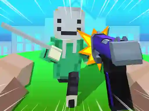 Spil Block Craft 3D School online