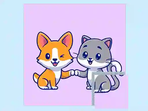 Spil Cats and Dogs Puzzle online