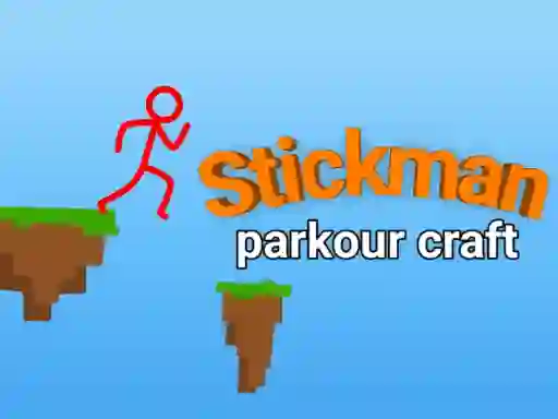 Spil Stickman parkour craft online