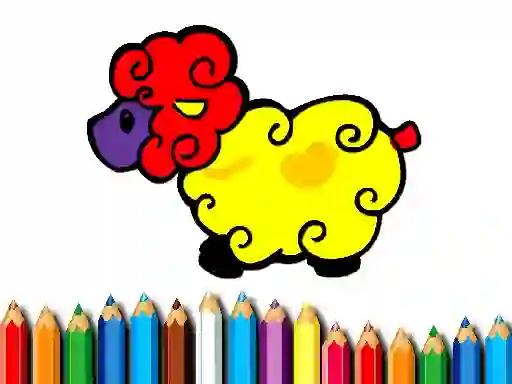 Spil Baby Sheep Coloring online