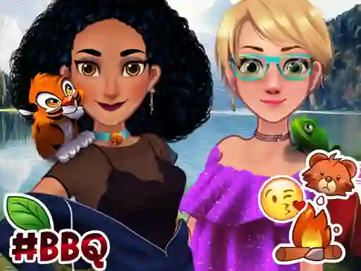 Spil Jasmine & Rapunzel on Camping online