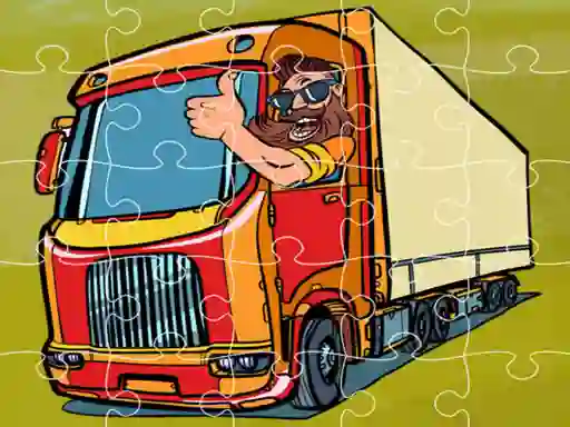 Spil Semi Trucks Jigsaw online
