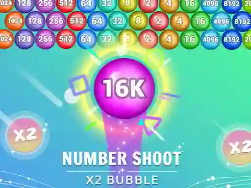 Spil Number Shoot x 2 bubble online