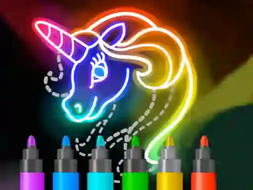 Spil Learn to Draw Glow Cartoon online