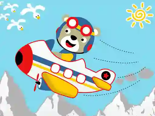 Spil Friendly Airplanes For Kids Coloring online