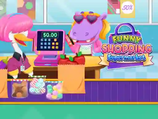 Spil Funny Shopping Supermarket online