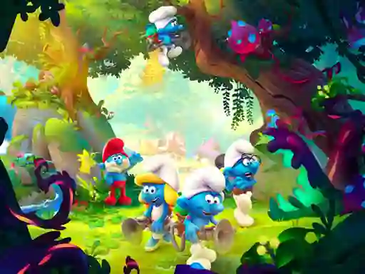Spil Little Smurfs Coloring online