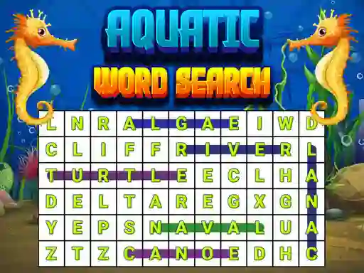 Spil Aquatic Word Search online