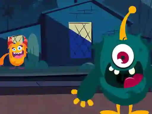 Spil Funny Monsters Jigsaw online