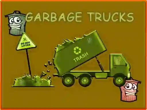 Spil Garbage Trucks Hidden Trash Can online