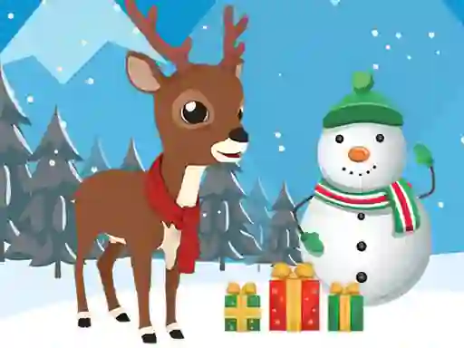 Spil Christmas Deer Jigsaw online