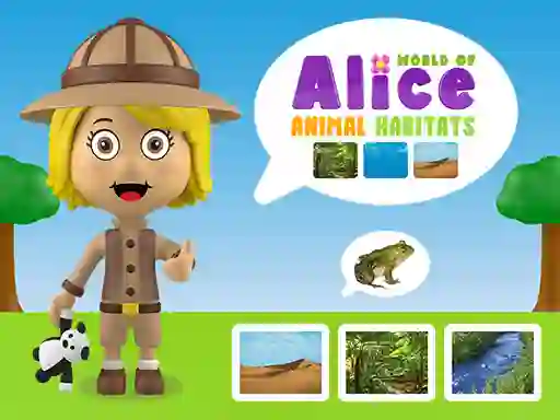 Spil World of Alice Animal Habitats online