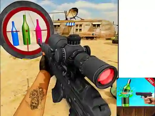 Spil Sniper Bottle Shooting online