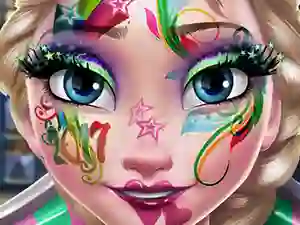 Spil Elsa New Year Makeup online