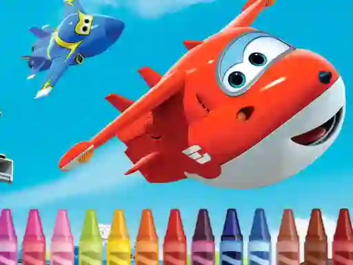 Spil Superwings Coloring online