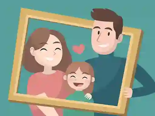 Spil Happy Family Puzzle online