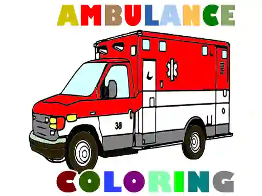 Spil Ambulance Trucks Coloring Pages online