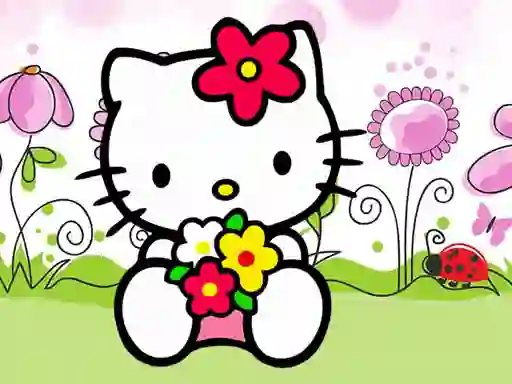 Spil Hello Kitty Jigsaw online