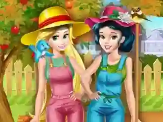Spil Princesses Working In the Garden online