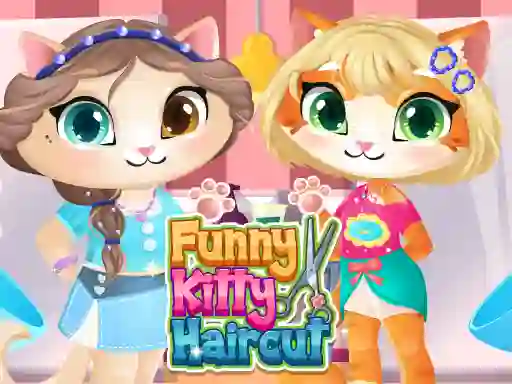 Spil Funny Kitty Haircut online