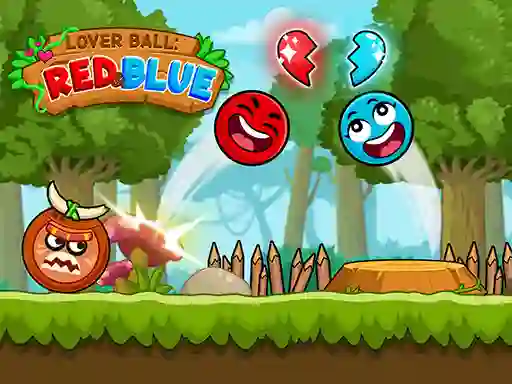 Spil Lover Ball: Red & Blue online