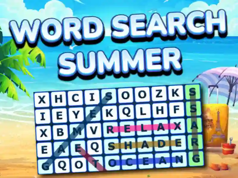 Spil Word Search Summer online