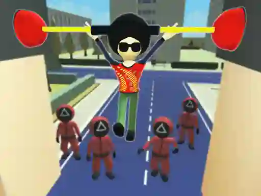 Spil Squid Fall Guy online