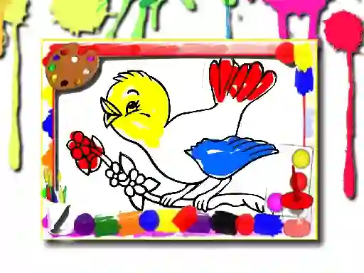 Spil Birds Coloring Book online