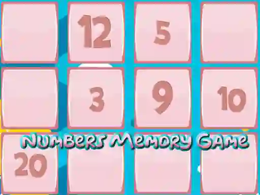 Spil Memory Game With Numbers online