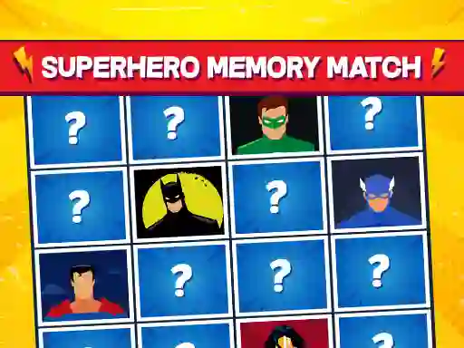 Spil Superhero Memory Match online