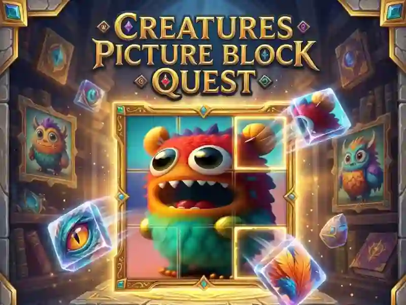 Spil Creatures Picture Block Quest online