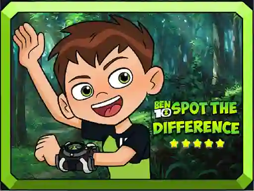 Spil Ben 10 Spot the Difference online