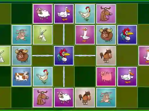 Spil Farm animals matching puzzles online
