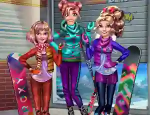 Spil Princesses Winter Holiday online