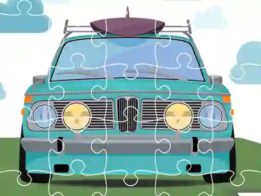 Spil Retro Cars Jigsaw online